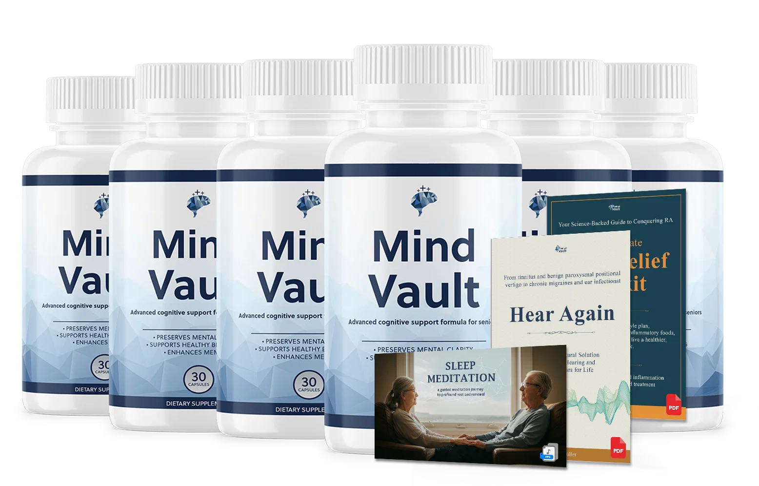 Mind Vault 6-bottle 180-day supply
